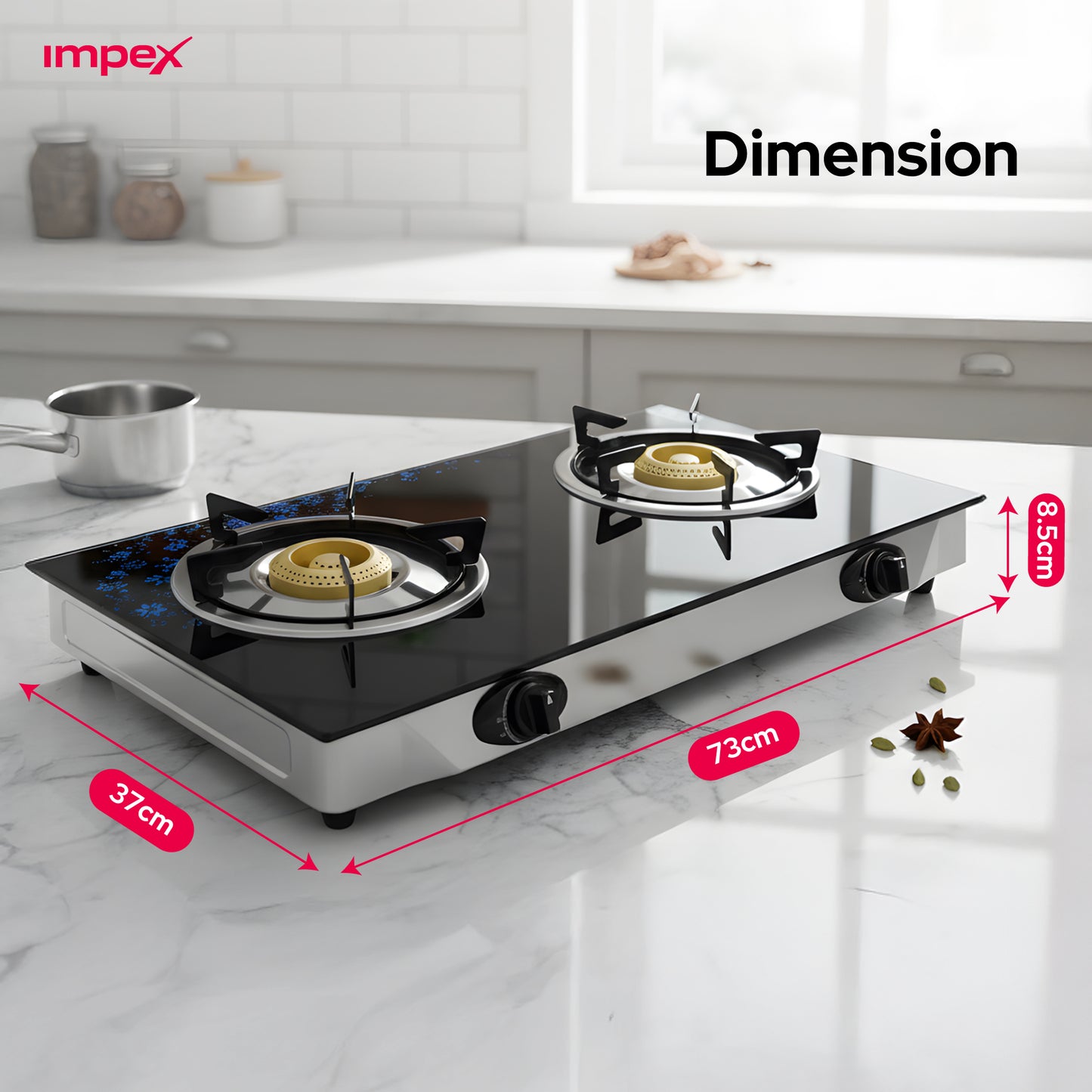 موقد غاز LPG Gas Stove 2br IX IGS 1214F