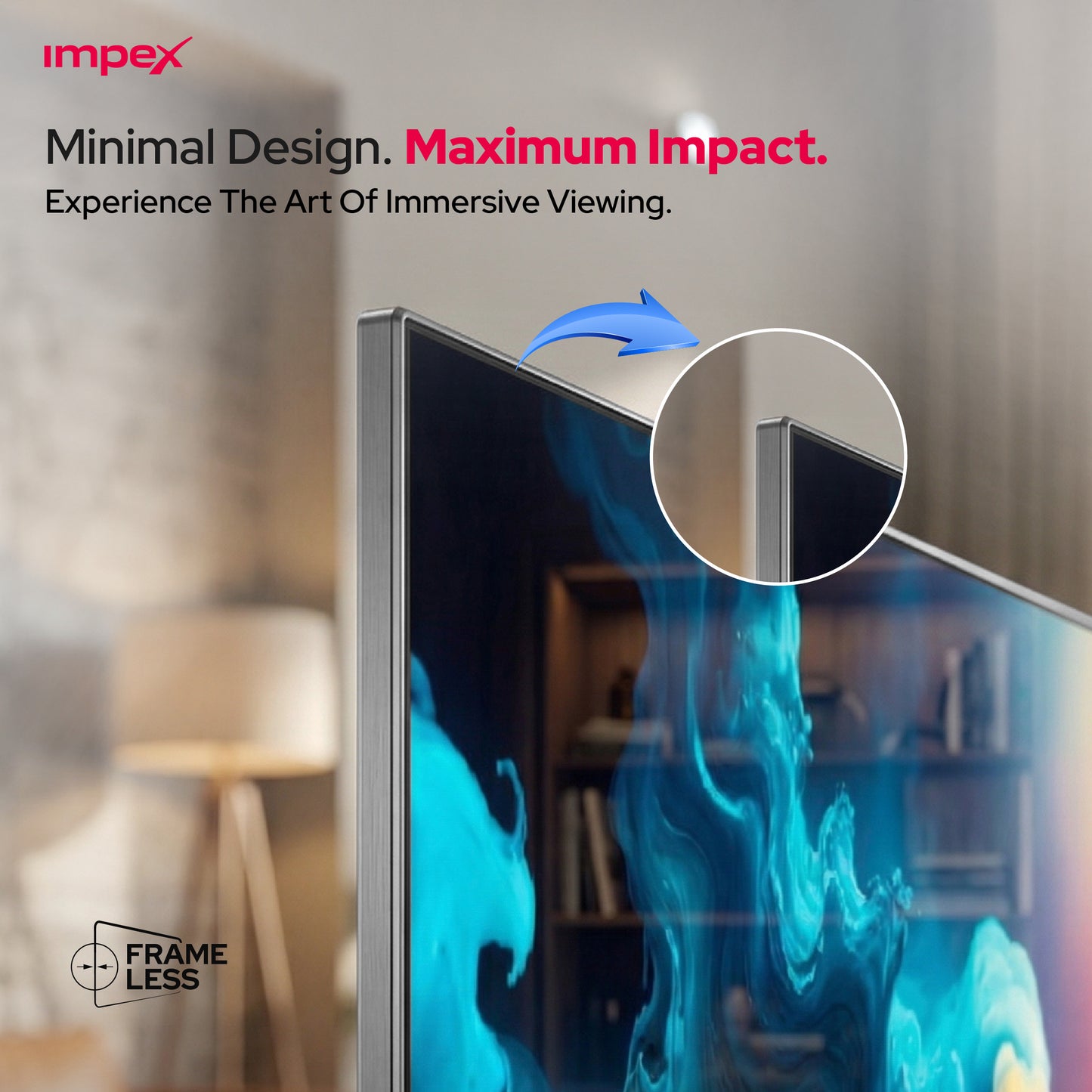 IMPEX 43 Inch QLED FHD GOOGLE LED TV (evoQ 43QLC2) التلفاز