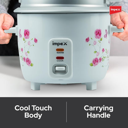 Impex Electric Rice Cooker 0.6 Ltr (RC 2805) قدر طبخ الأرز الكهربائي من إمبكس بسعة 0.6 لتر (RC 2805)