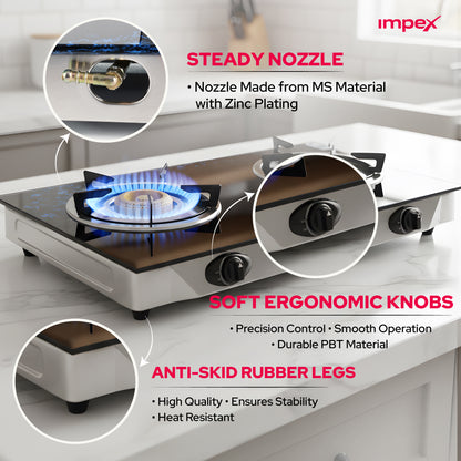 موقد غاز LPG Gas Stove 2br IX IGS 1214F