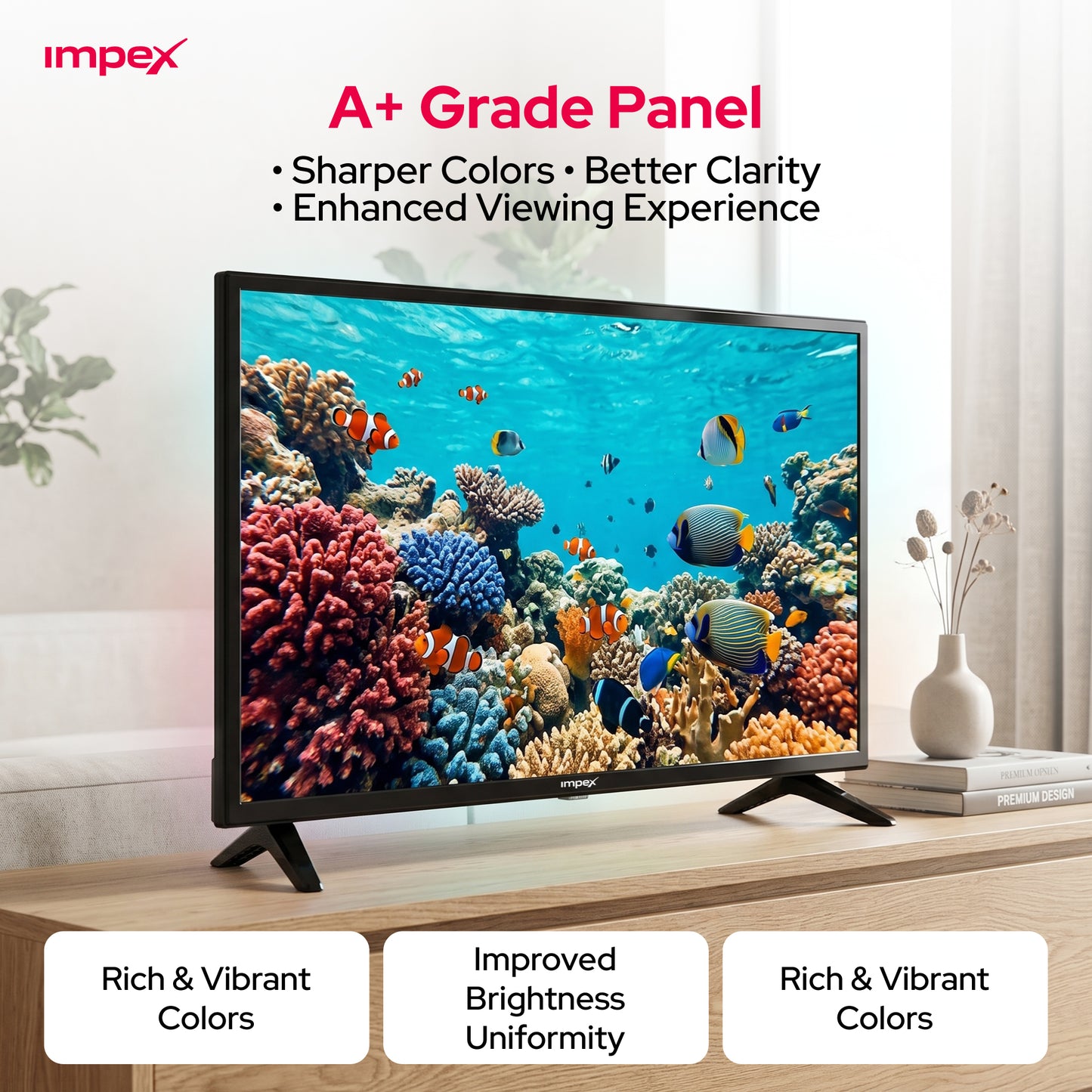 IMPEX LED TV GLORIA 24 HD التلفاز