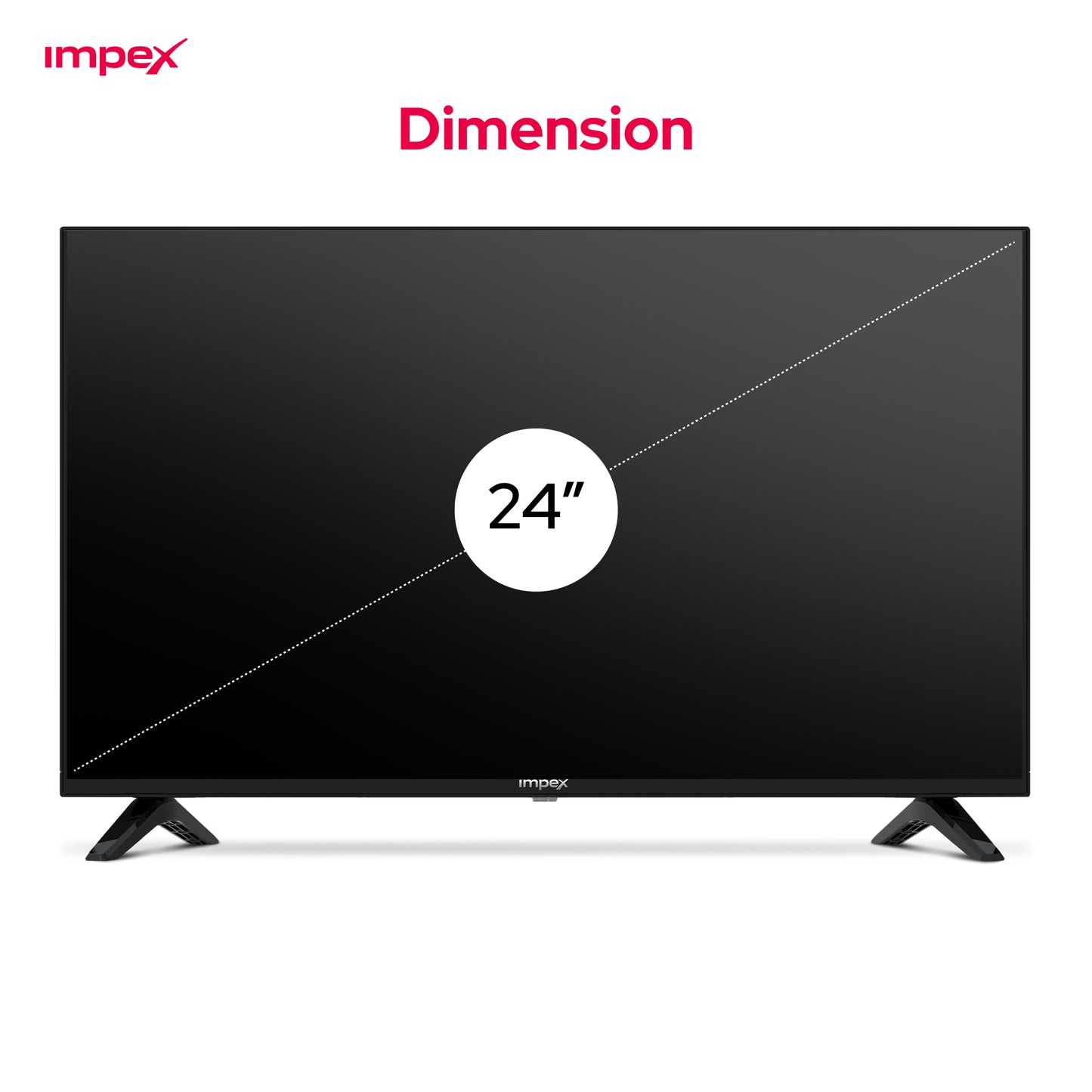 IMPEX LED TV GLORIA 24 HD التلفاز