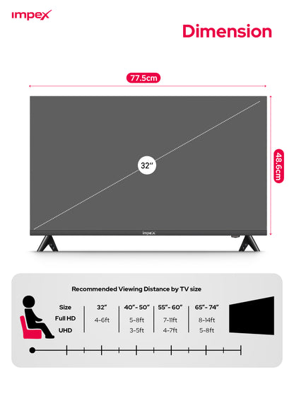 IMPEX LED TV GLORIA 32 Television