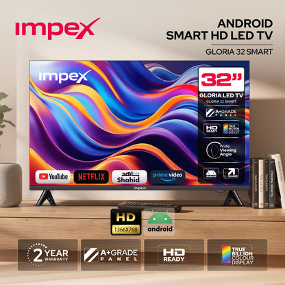 IMPEX 32 INCH HD Smart TV (GLORIA 32 SMART) التلفاز