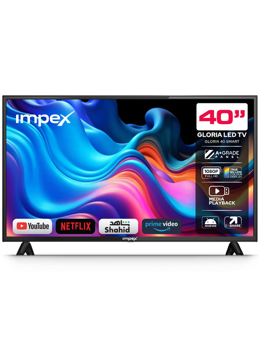 IMPEX 40 INCH FHD SMART TV (GLORIA 40 SMART)التلفاز