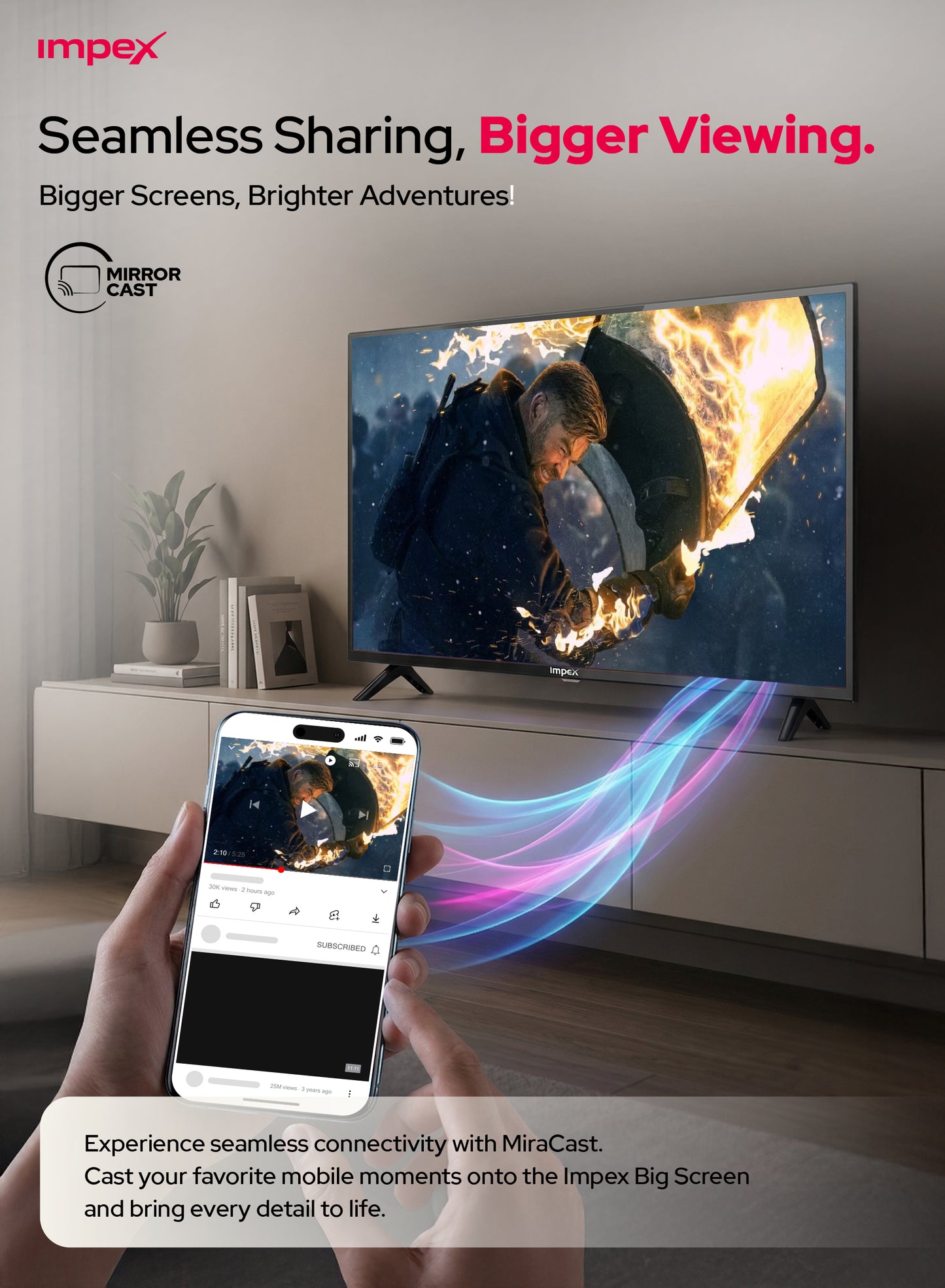 IMPEX 40 INCH FHD SMART TV (GLORIA 40 SMART)التلفاز