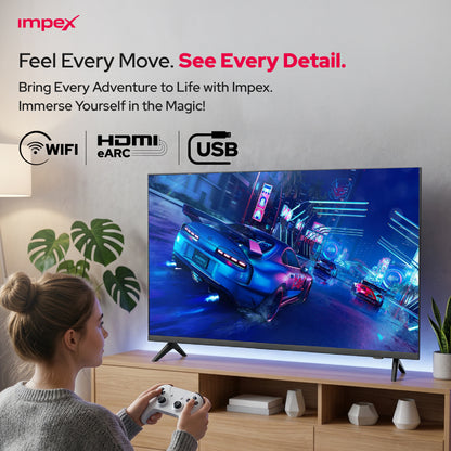 IMPEX 43 بوصة QLED FHD تلفاز جوجل (evoQ 43QLC2) التلفاز