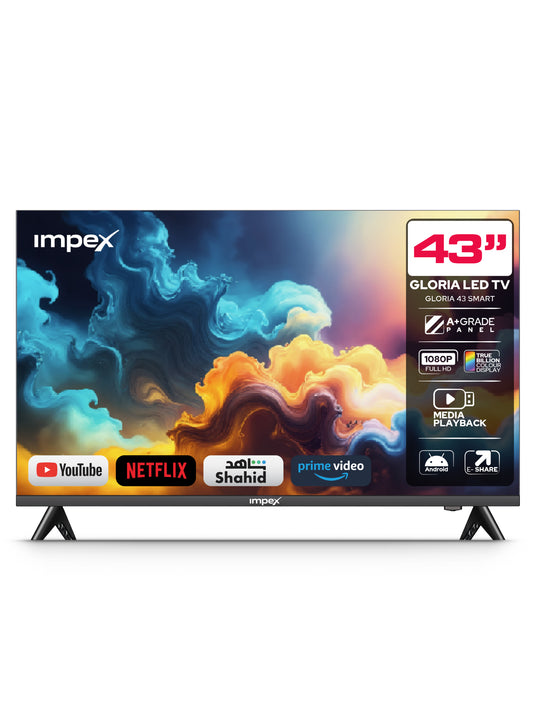 IMPEX 43 INCH FHD SMART TV (GLORIA 43 SMART)التلفاز
