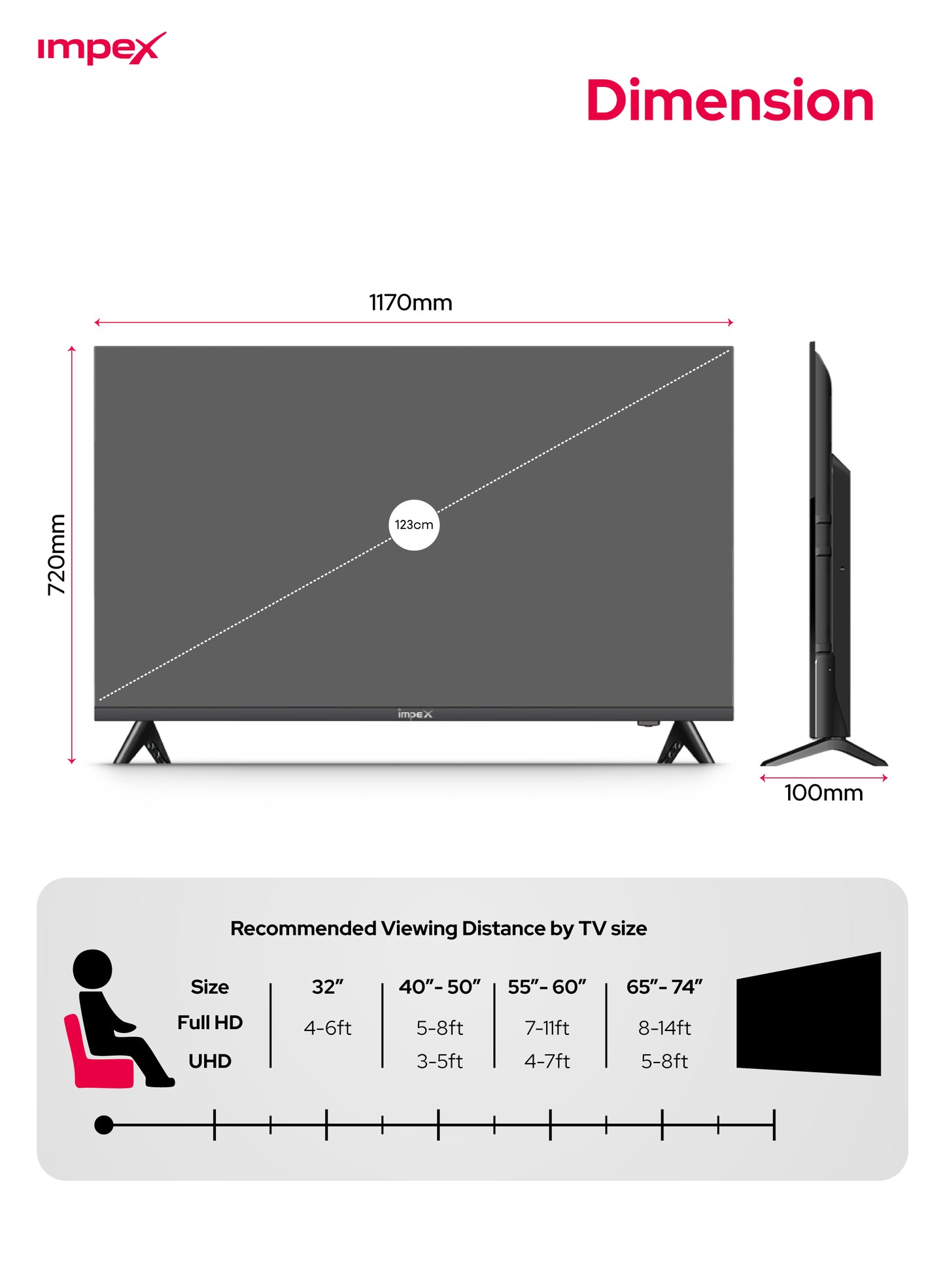 IMPEX QLED Smart LED TV (GLORIA50Q) التلفاز