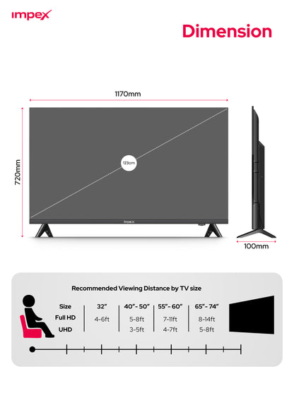 IMPEX QLED Smart LED TV (GLORIA50Q) التلفاز