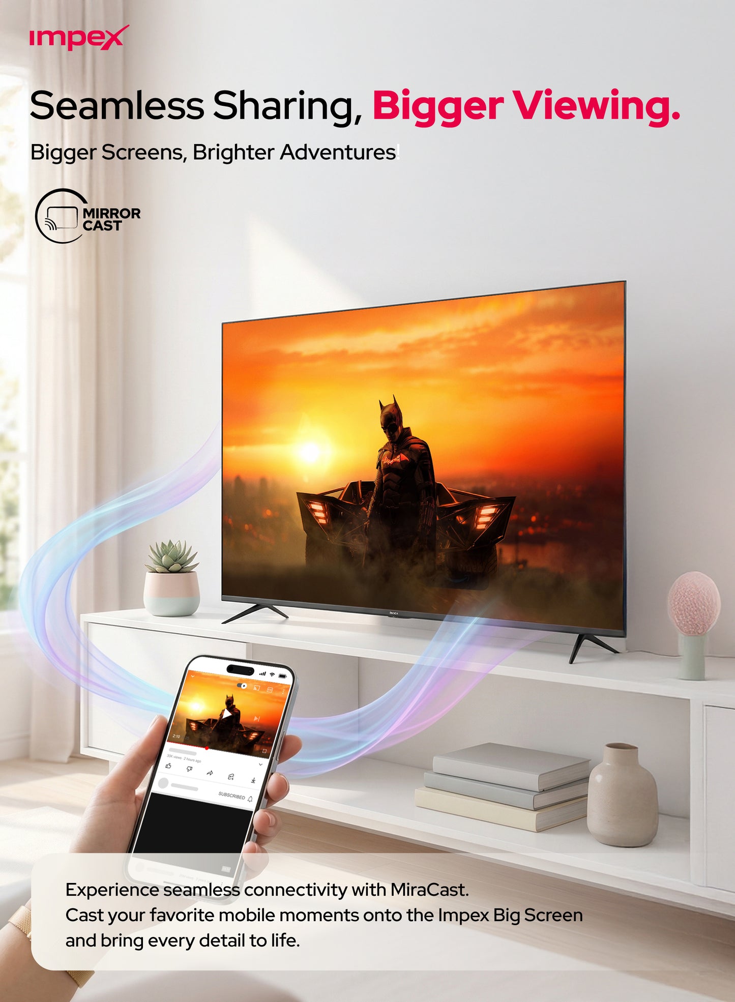 IMPEX 70 بوصة تلفزيون ذكي بتقنية LED فائق الدقة 4K (GLORIA 70 SMART)