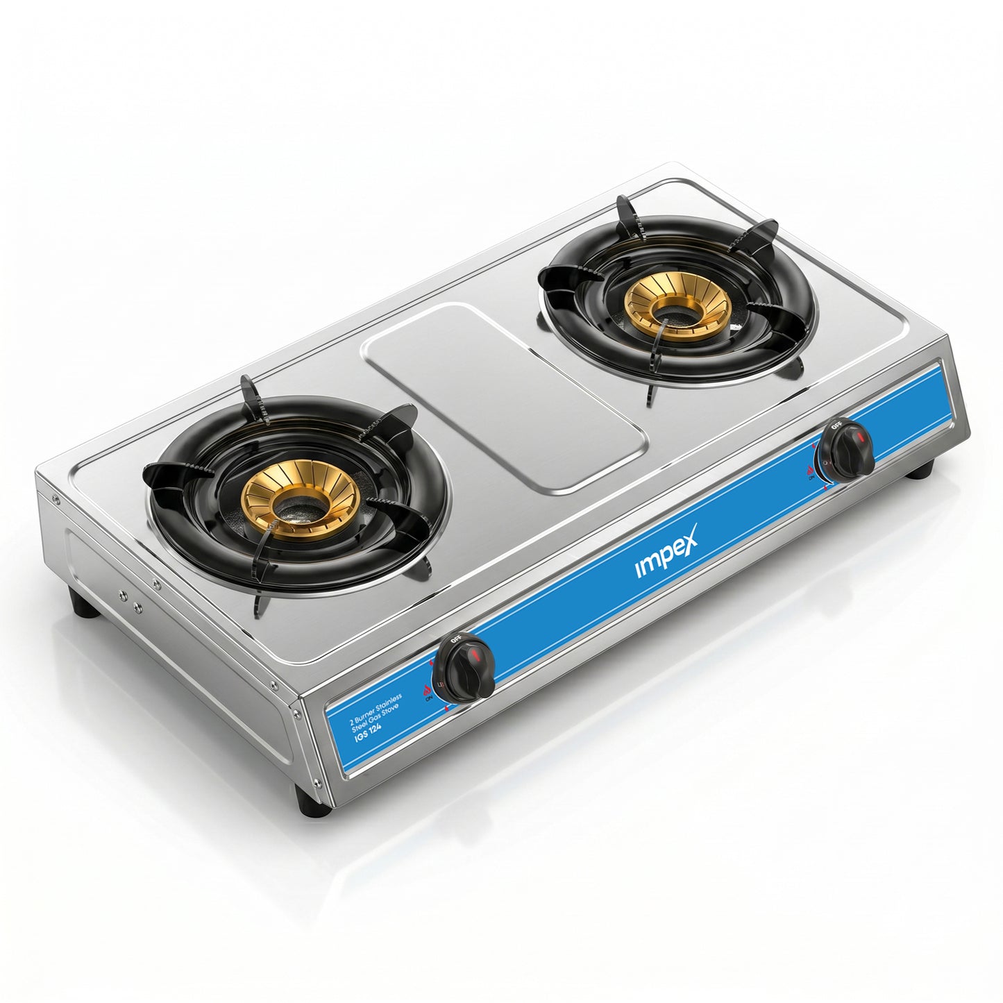 Impex 2Br SS LP Gas Stove IGS 124 موقد غاز