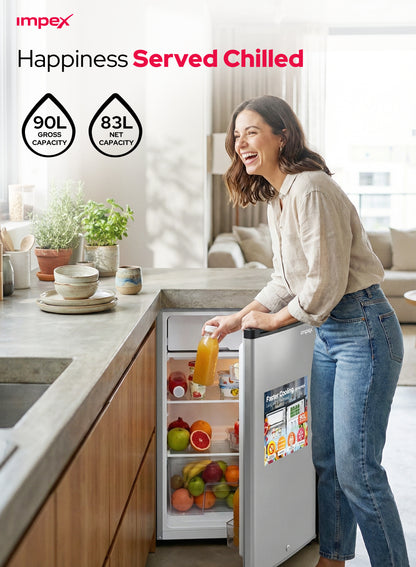 Impex 90L Single Door Refrigerator (IMRF140C) ثلاجة