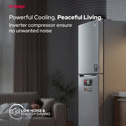 Impex 270L No Frost Inverter Refrigerator (IRF250S) ثلاجة