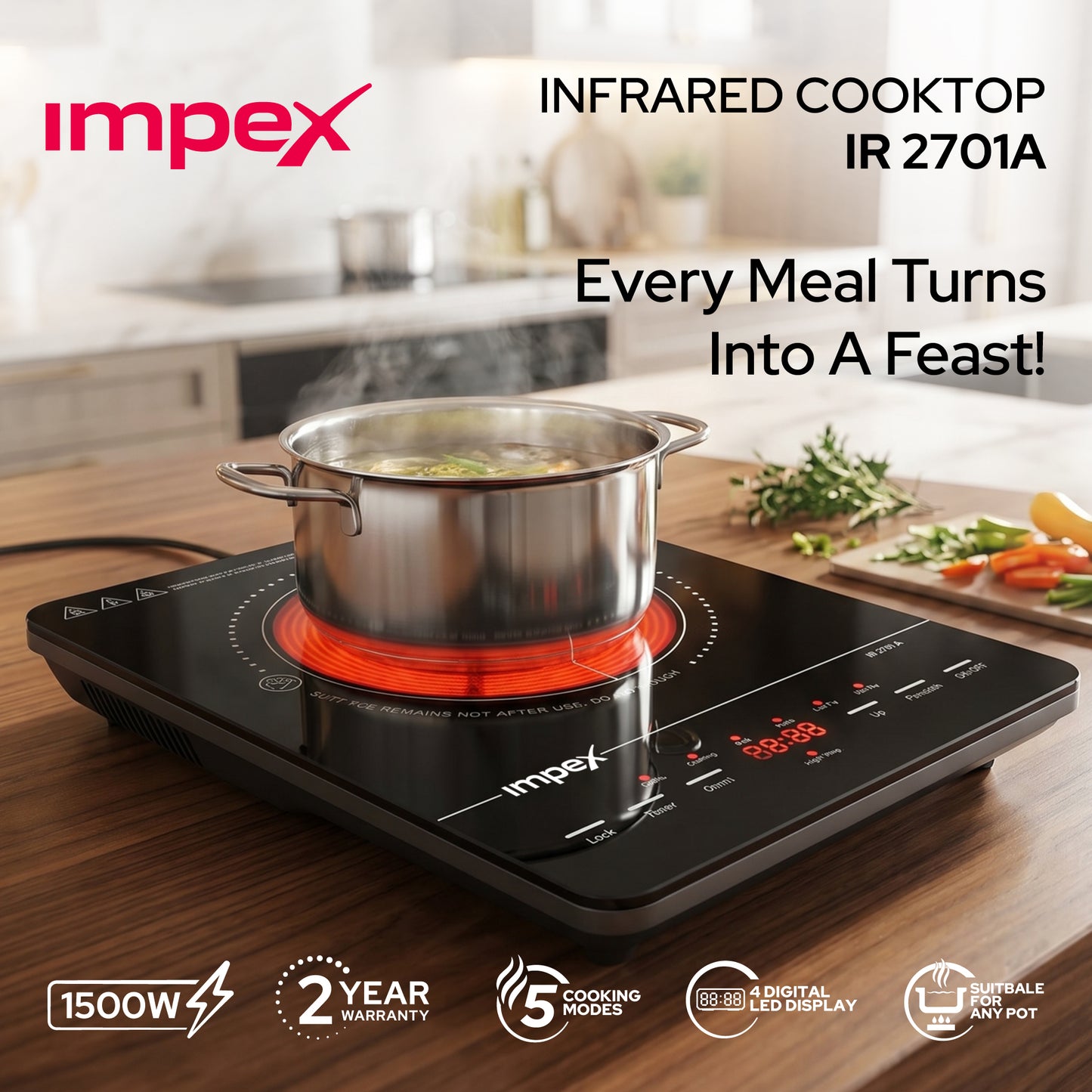 Infrared Cook Top IR 2701 طباخ الكتروني