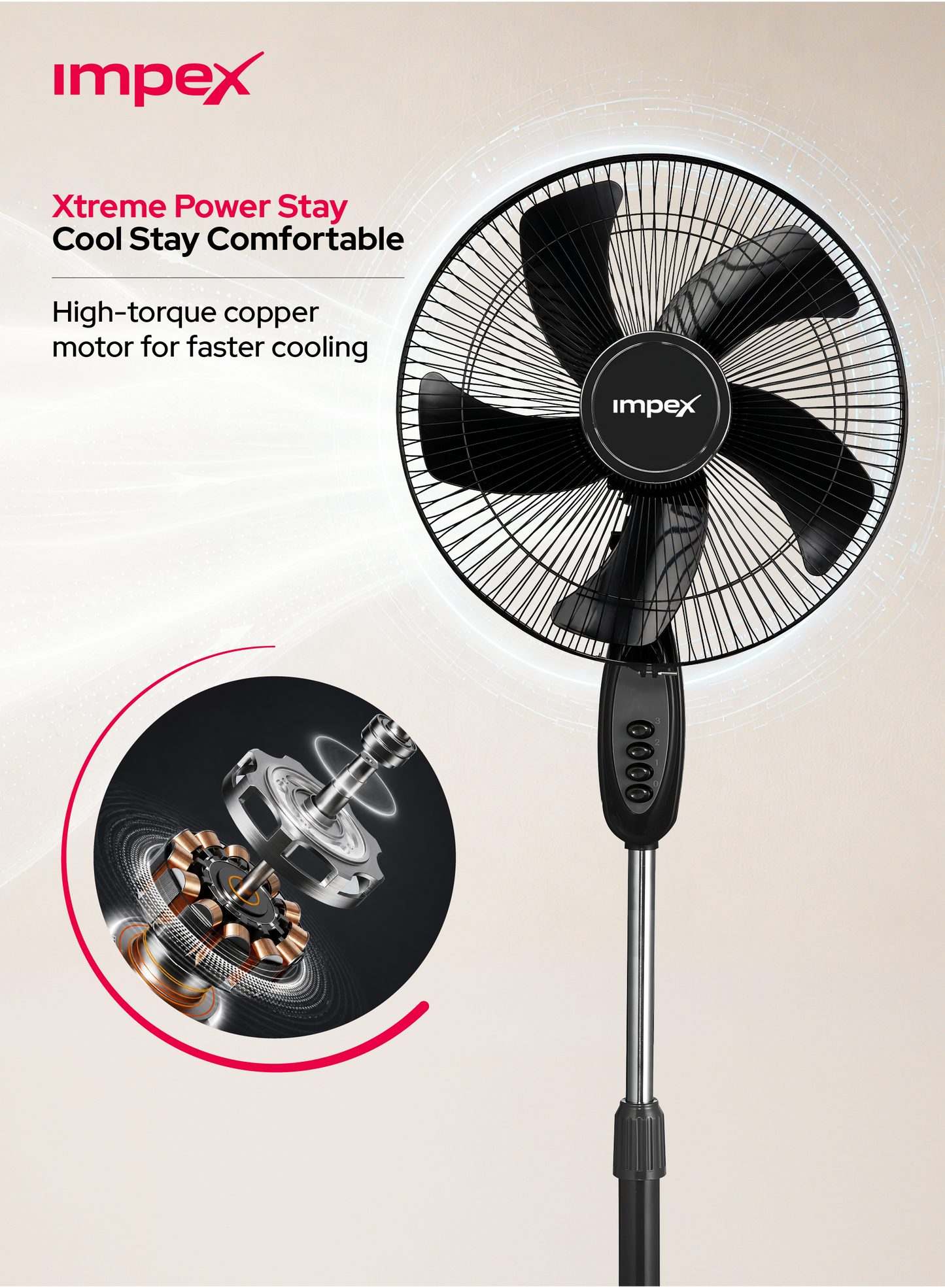 مروحة Pedestal Fan -Pf 7501